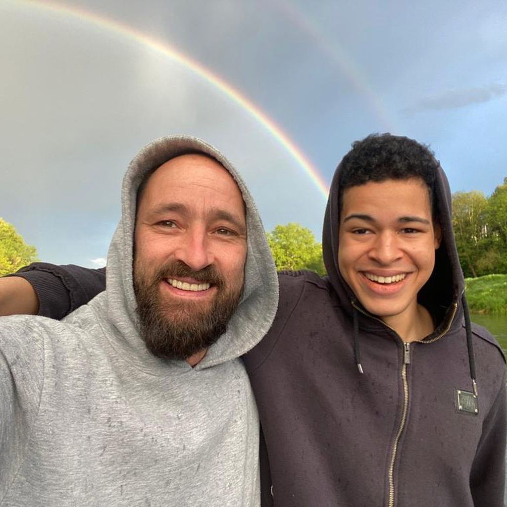 Gentleman und sein Sohn Samuel im Mai 2021