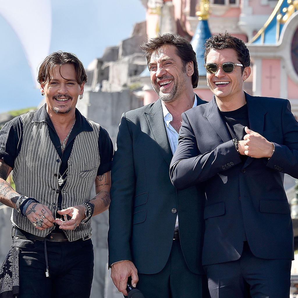 Geoffrey Rush, Johnny Depp, Javier Bardem und Orlando Bloom