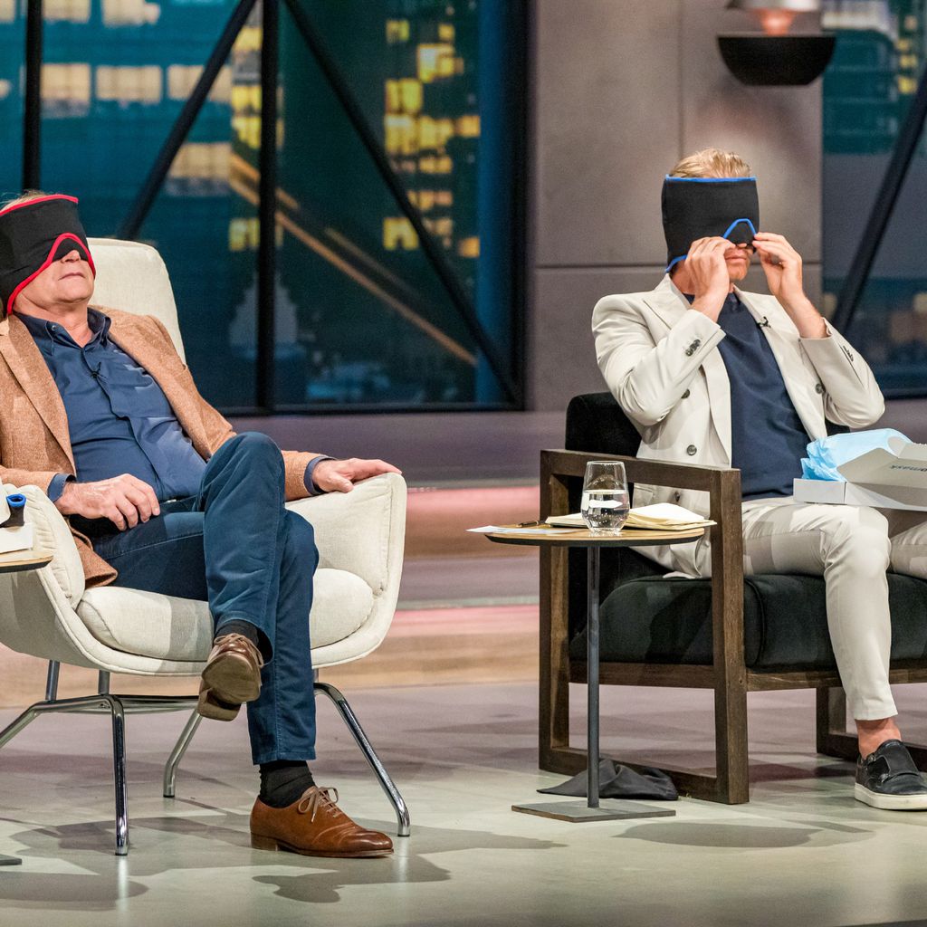 Georg Kofler und Nico Rosberg mit der mysleepmask bei "Die Höhle der Löwen"