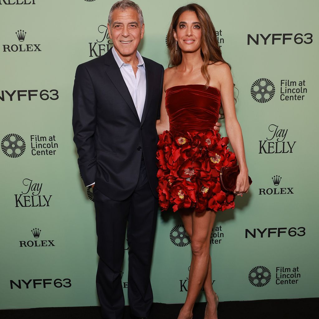 George Clooney und Amal Clooney bei der "Jay Kelly"-Premiere in New York, 2025