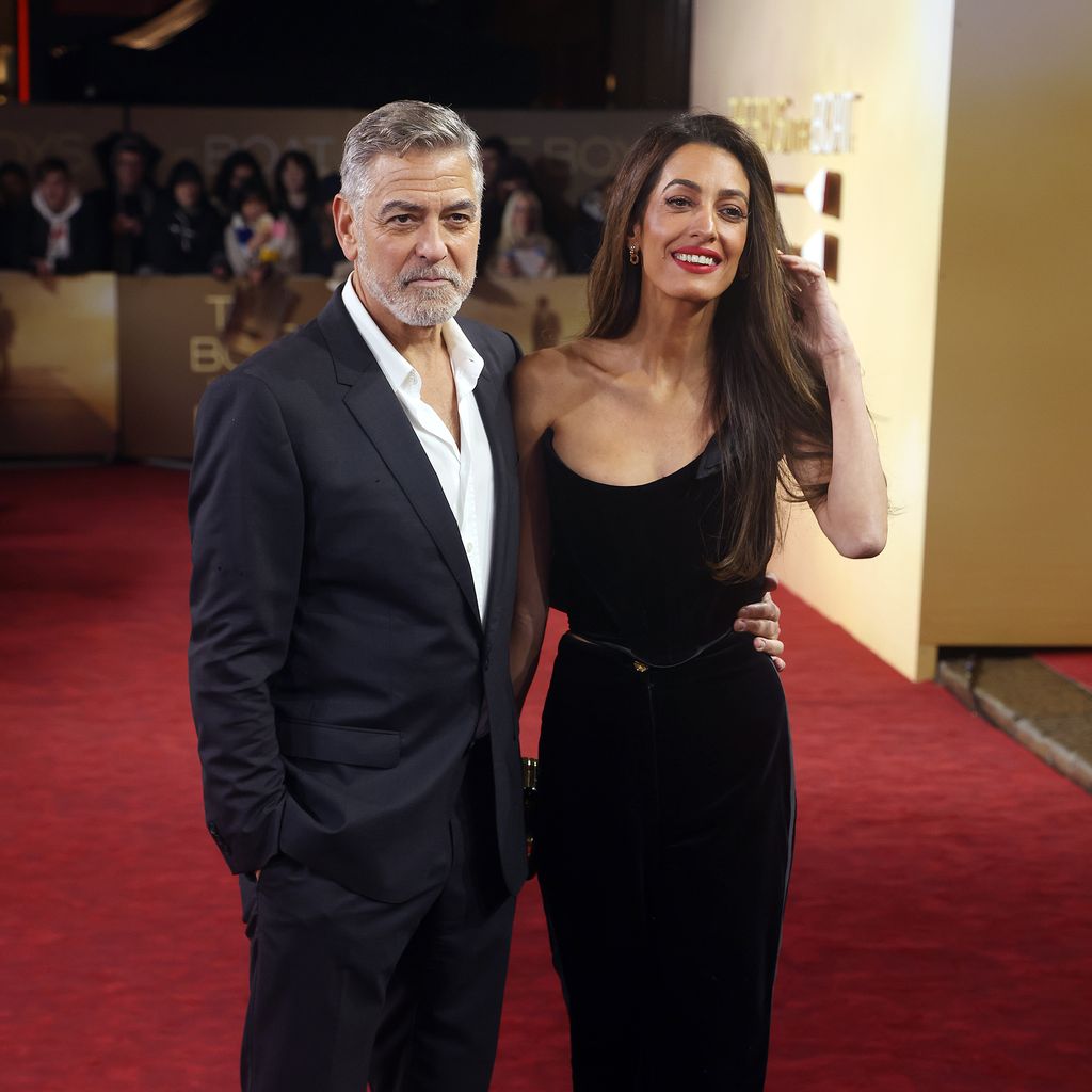 George Clooney, Schauspieler, mit seiner Frau Amal