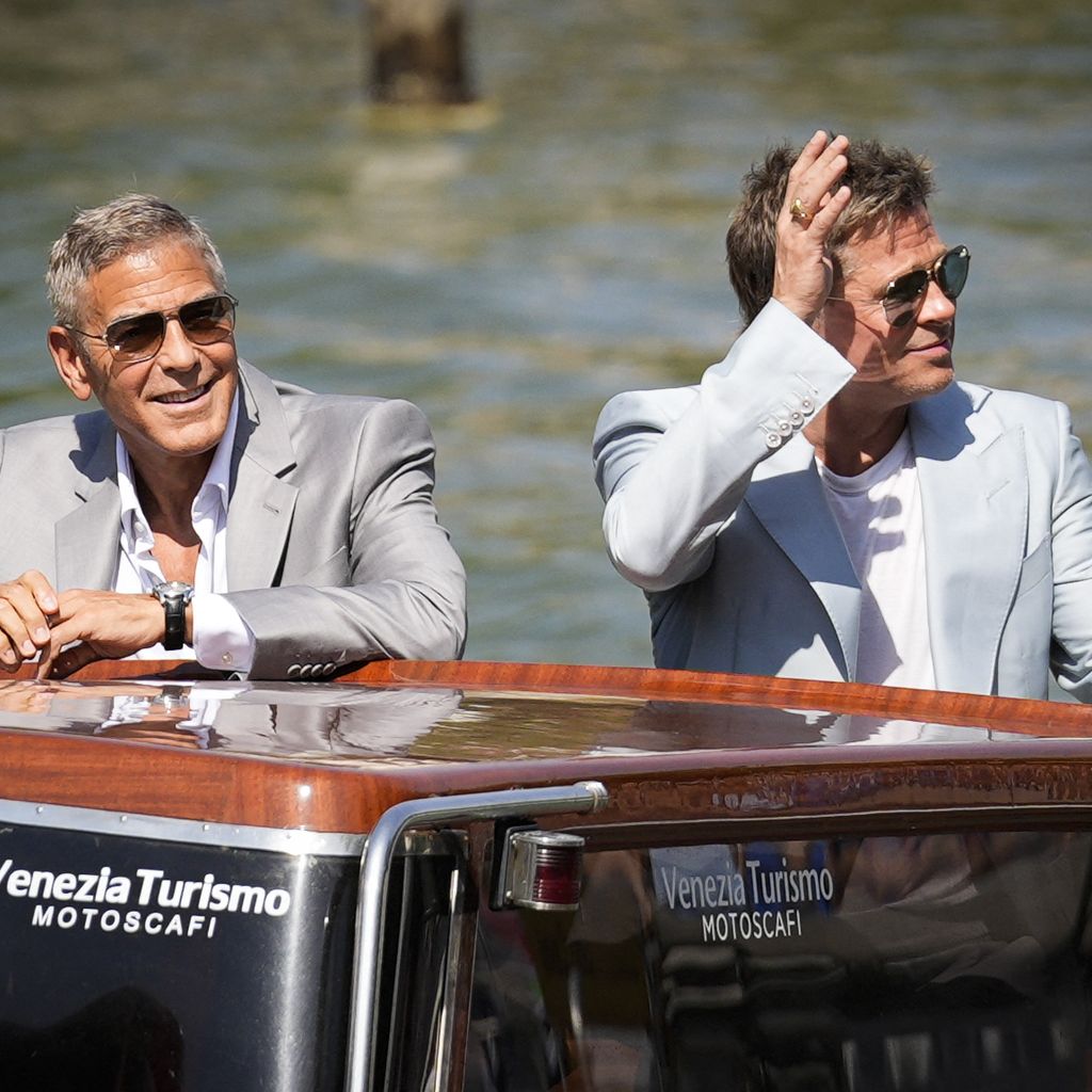 George Clooney und Brad Pitt im September 2024