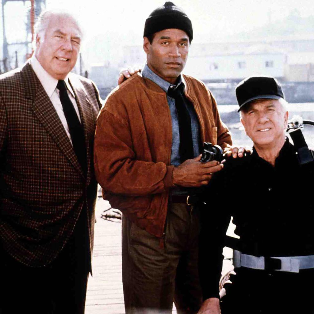 George Kennedy, O.J. Simpson und Leslie Nielsen in "Die nackte Kanone 2 1/2", 1991