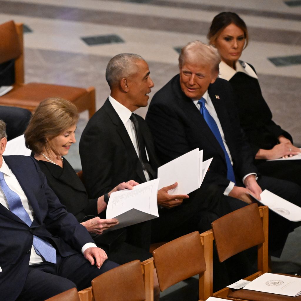George W. Bush, Laura Bush, Barack Obama und Donald Trump im Januar 2025