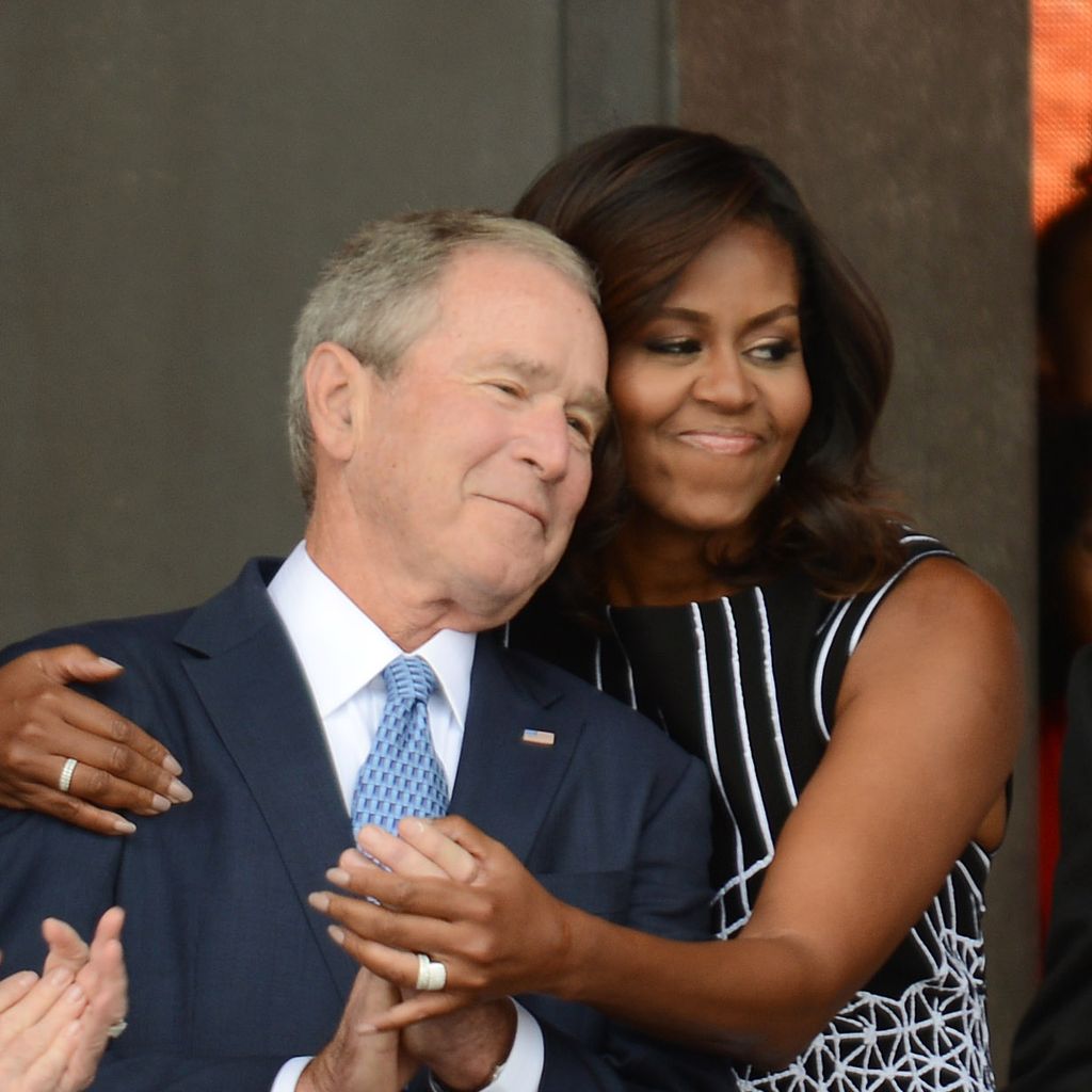 George W. Bush und Michelle Obama in Washington