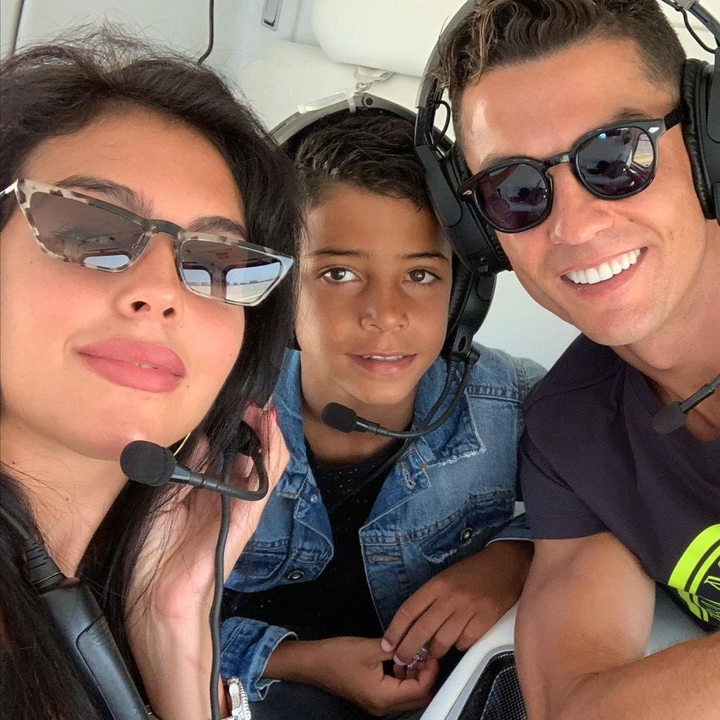 Georgina Rodriguez, Cristiano Ronaldo Jr. und Cristiano Ronaldo
