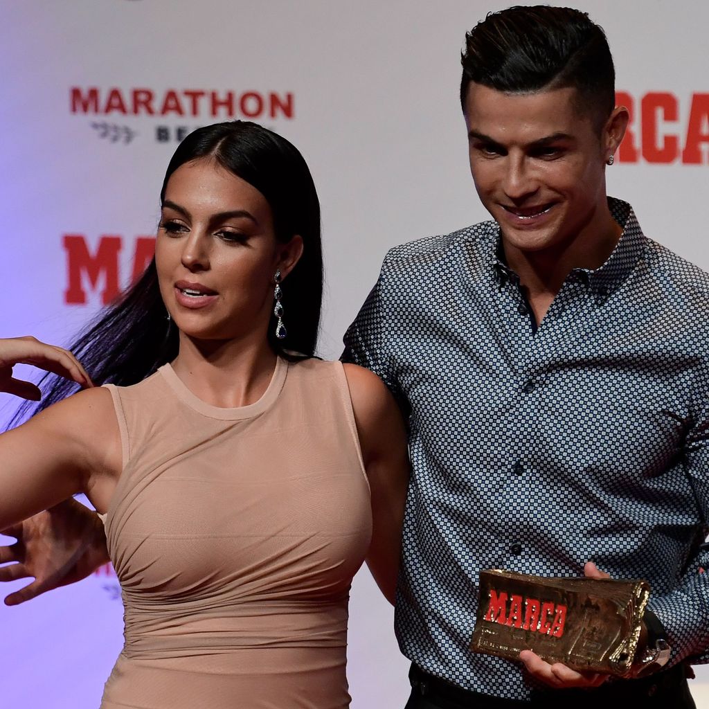 Georgina Rodriguez mit Cristiano Ronaldo, 2019