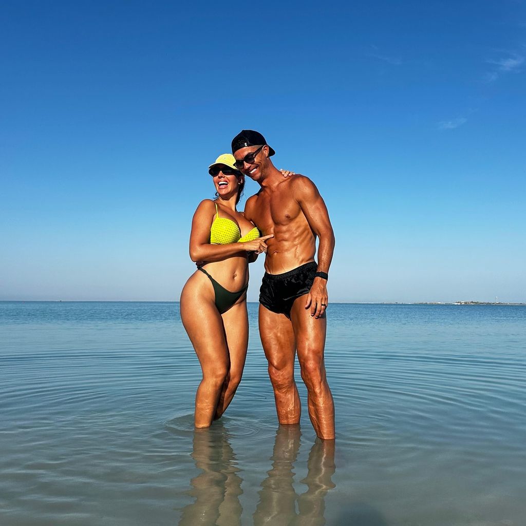 Georgina Rodríguez und Cristiano Ronaldo im Juli 2024