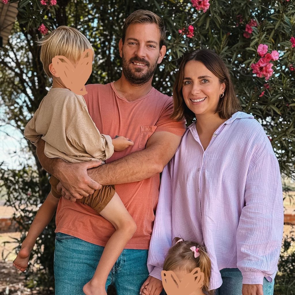 Gerald und Anna Heiser mit ihren Kindern
