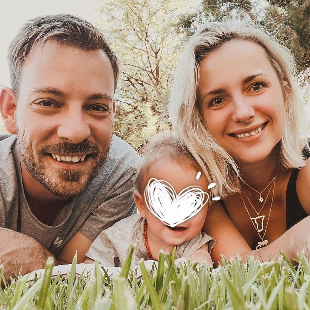 Gerald und Anna mit ihrem Sohn Leon