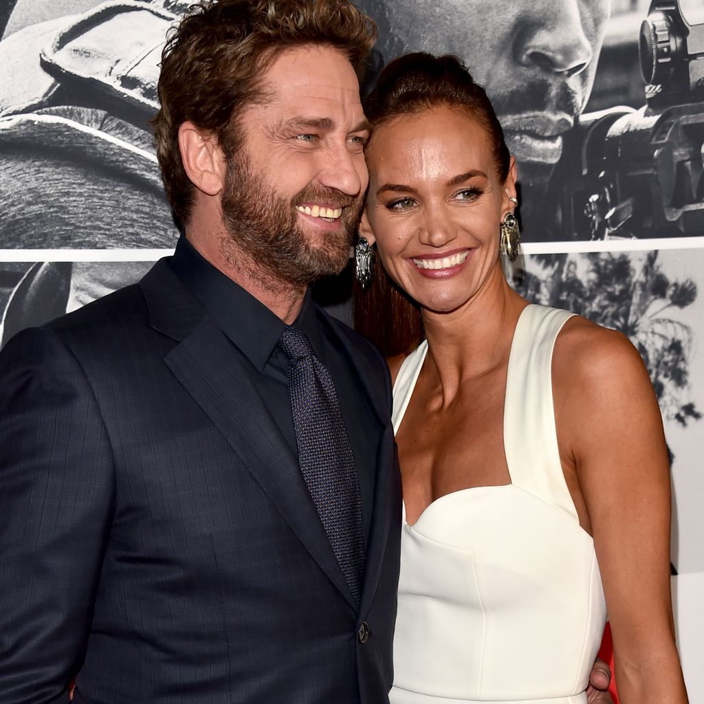 Gerard Butler und Morgan Brown bei der Premiere von "Criminal Squad"