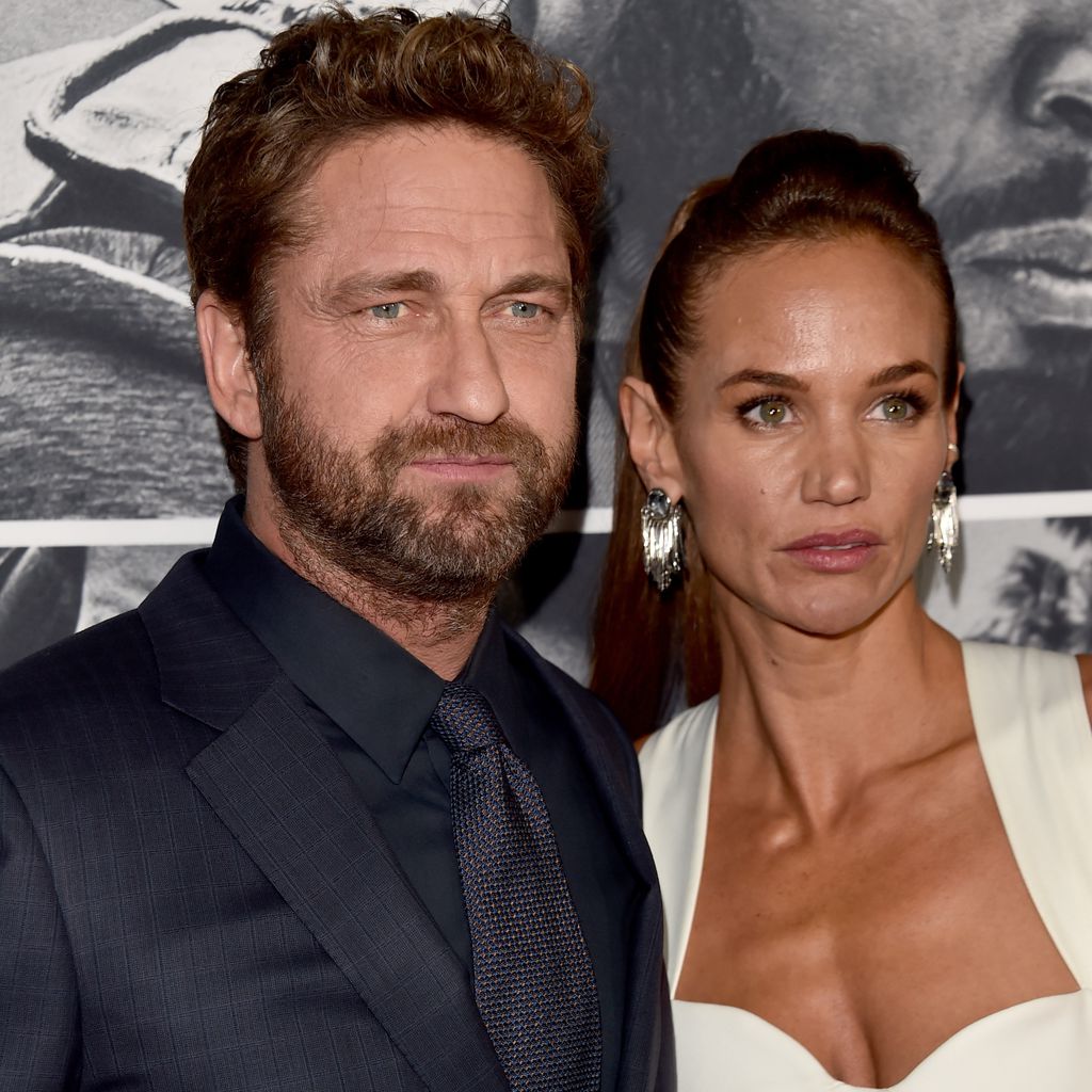 Gerard Butler und Morgan Brown bei der Premiere von "Den of Thieves"