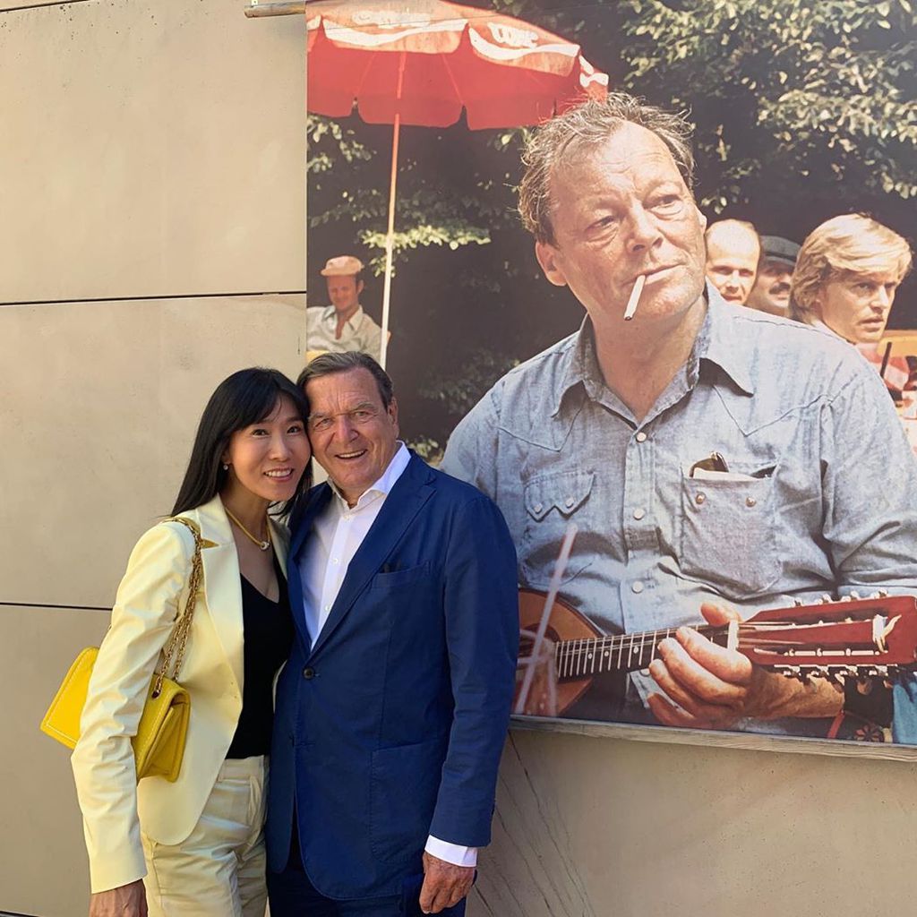Gerhard Schröder mit seiner Frau Soyeon, Juni 2020