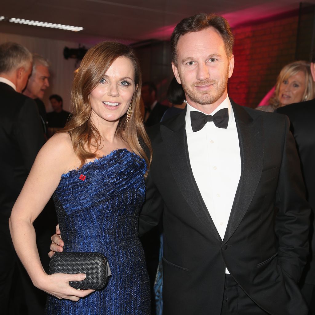 Geri Horner, sängerin, mit ihrem Mann Christian