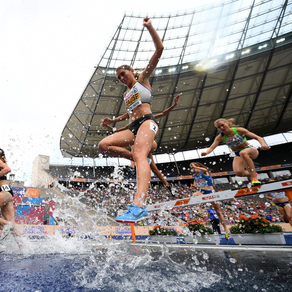 Gesa Felicitas Krause beim 3000m-Hindernis-Finale der EM