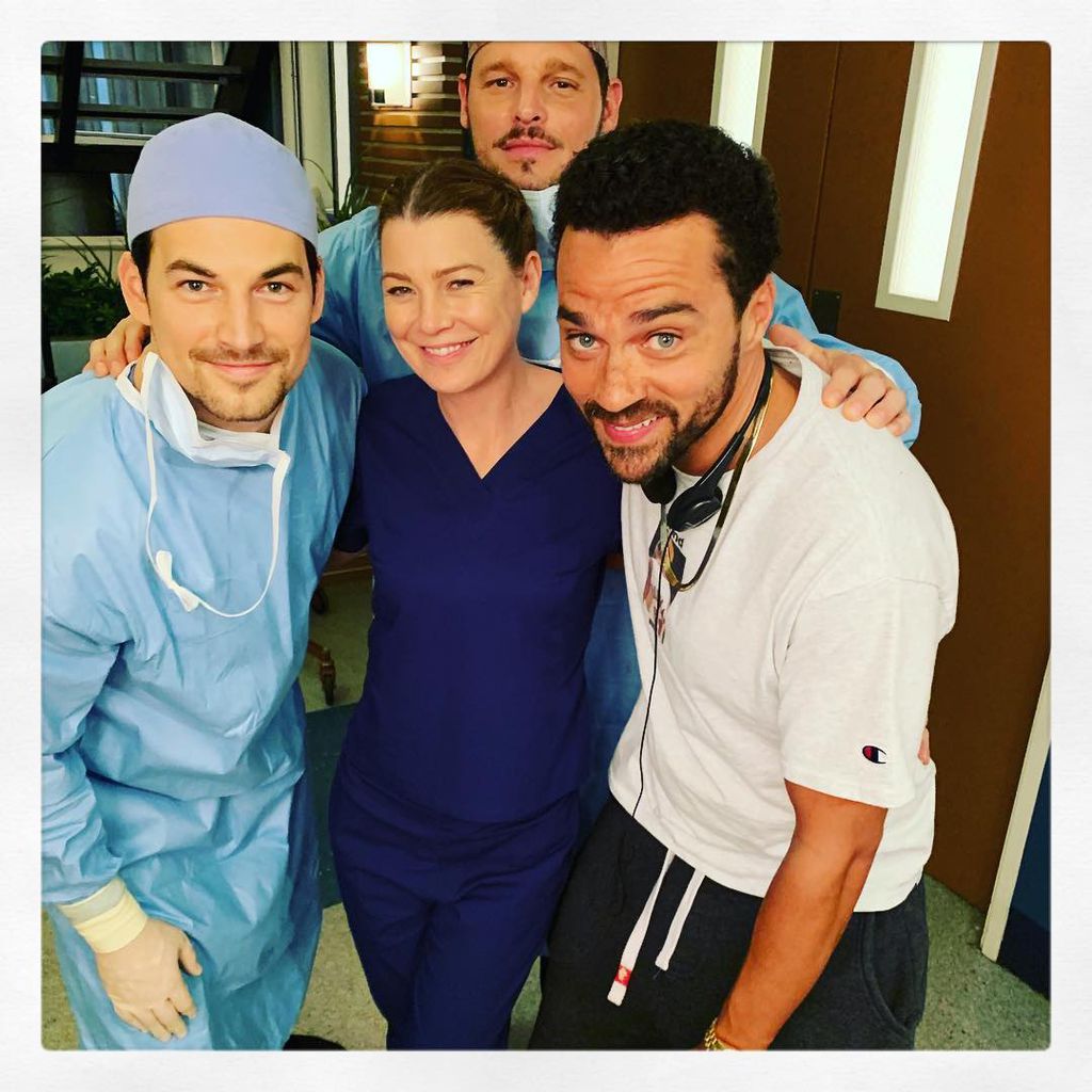Giacomo Gianniotti, Ellen Pompeo, Justin Chambers und Jesse Williams