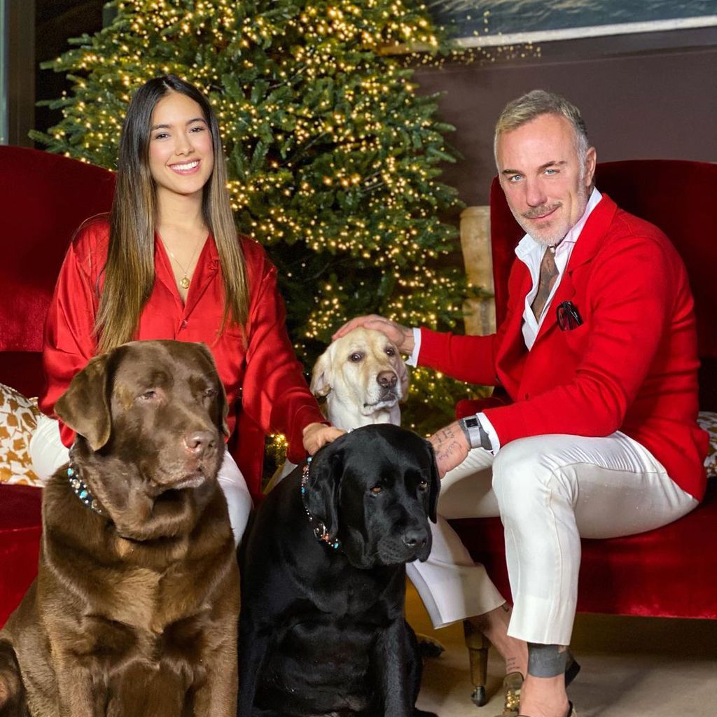 Gianluca Vacchi mit seiner Freundin Sharon im Dezember 2020