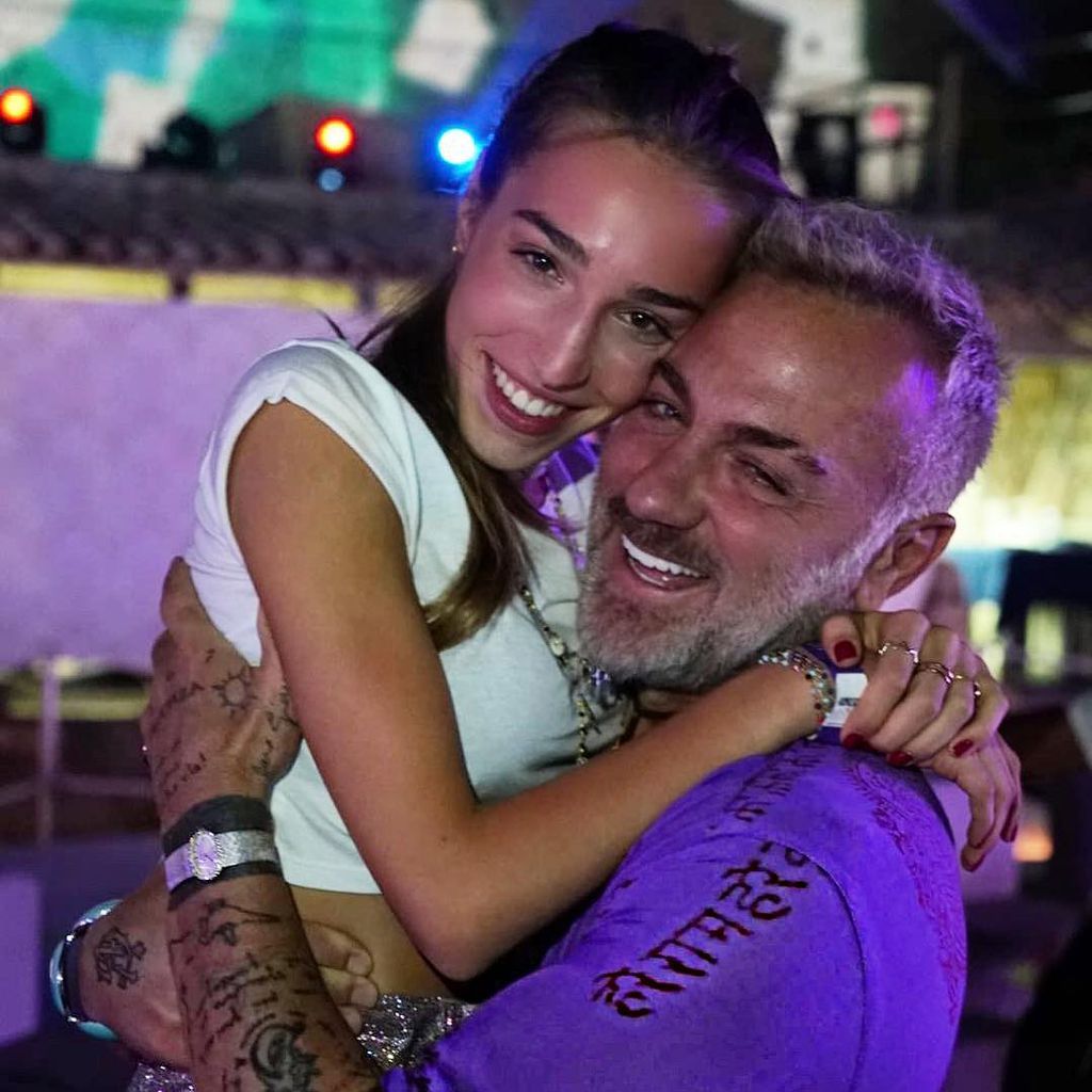 Gianluca Vacchi mit seiner Tochter Ginevra