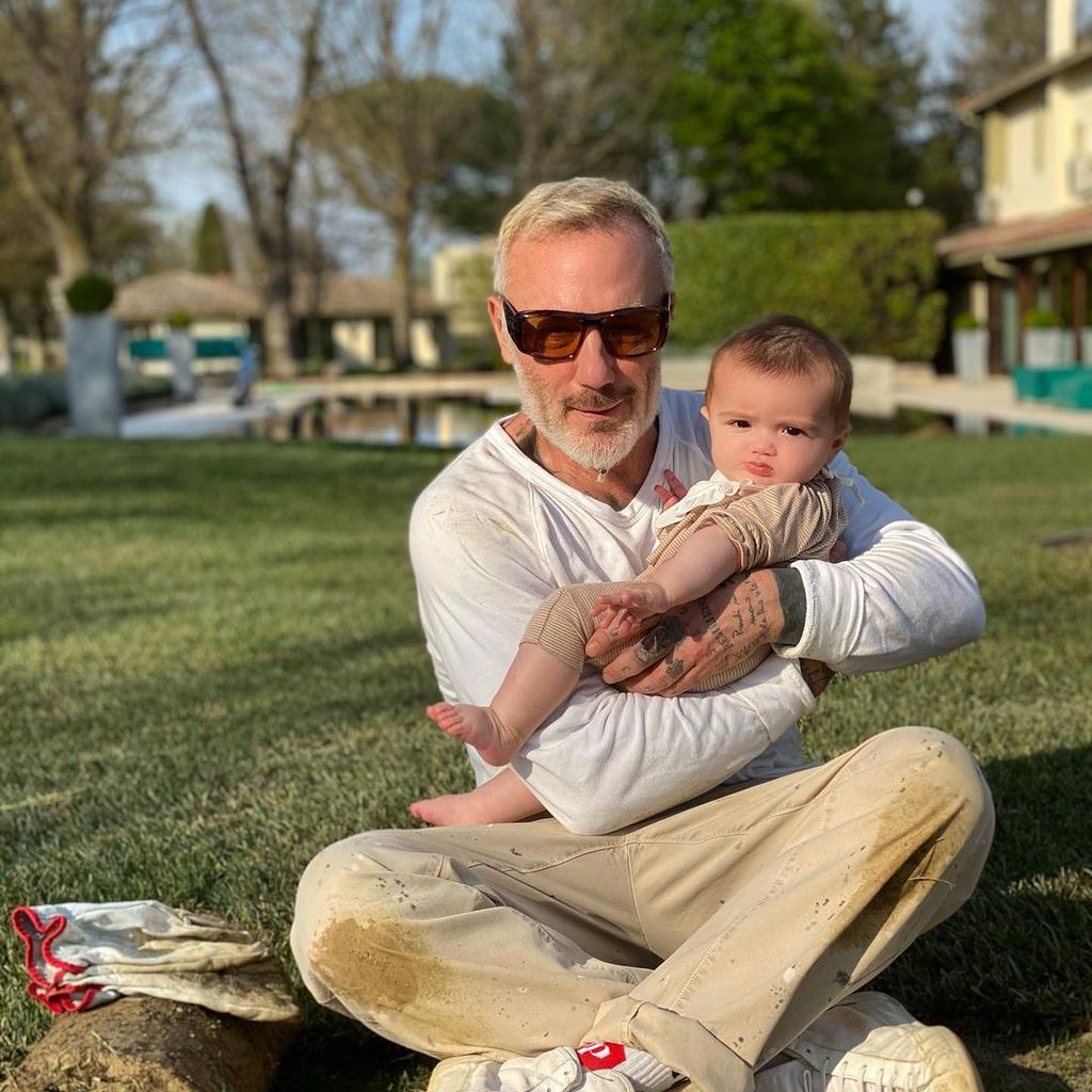 Gianluca Vacchi und Töchterchen Blu im April 2021