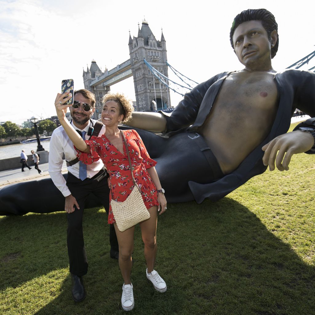 "Jeff Goldblum-"Statue in London zum "Jurassic Park"-Jubiläum 2018