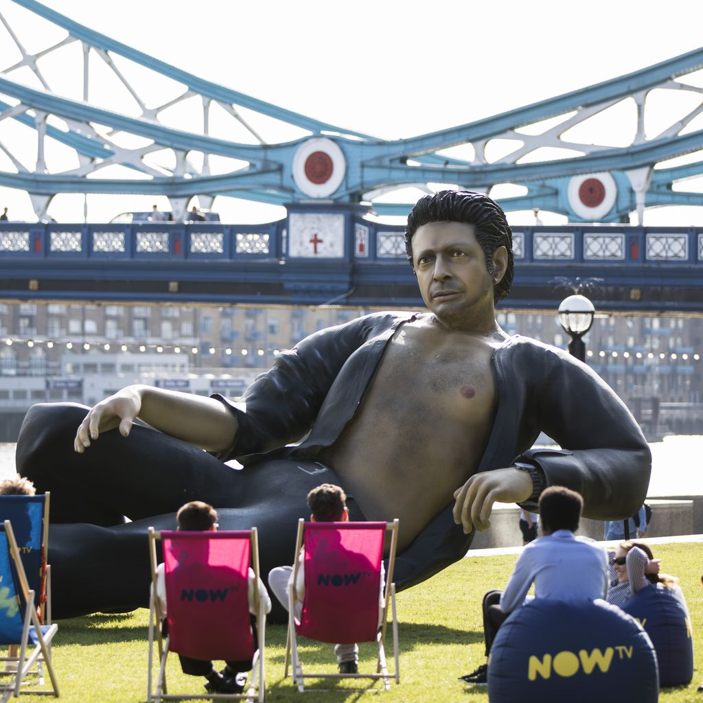 "Jeff Goldblum-"Statue in London zum "Jurassic Park"-Jubiläum 2018