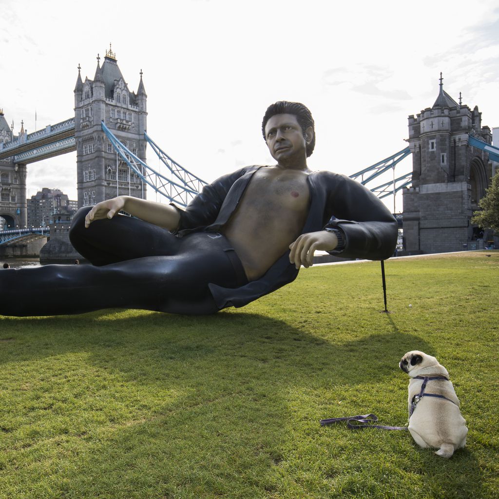 "Jeff Goldblum-"Statue in London zum "Jurassic Park"-Jubiläum 2018