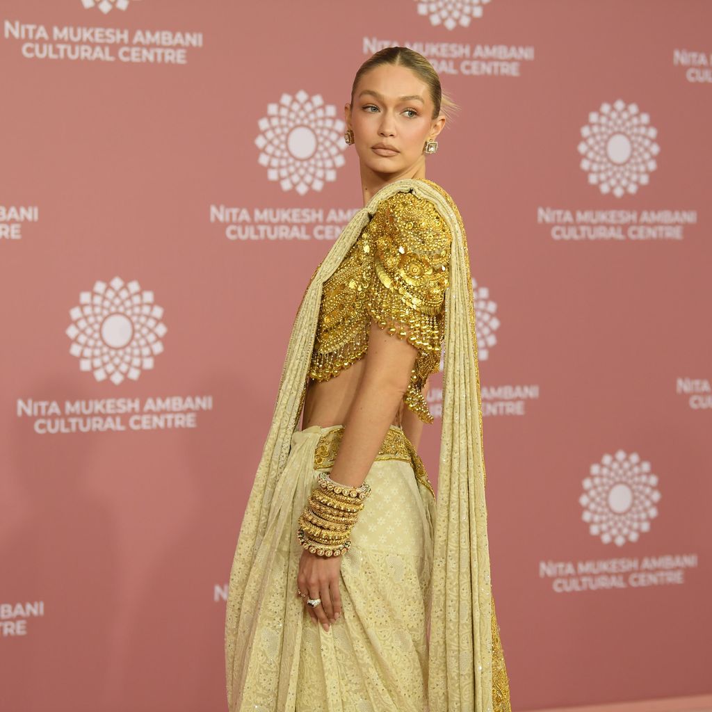 Gigi Hadid auf der Eröffnung des Nita Mukesh Ambani Cultural Centre