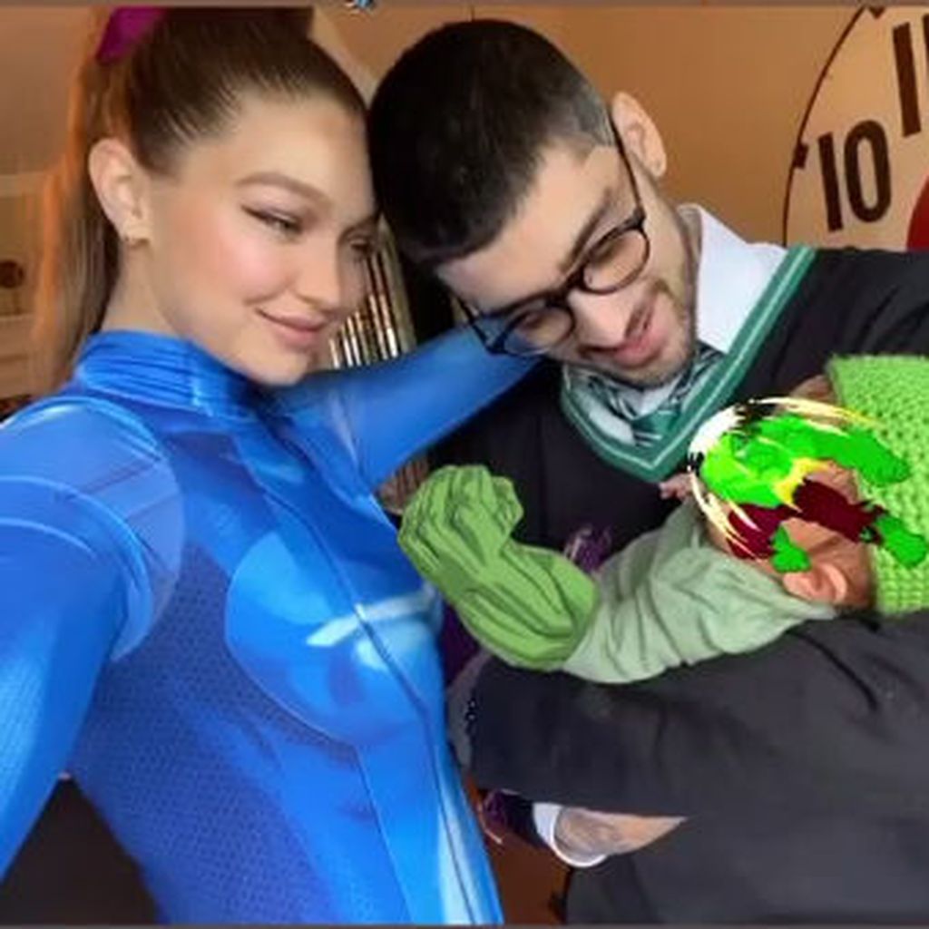 Gigi Hadid und Zayn Malik mit ihrer Tochter Khai