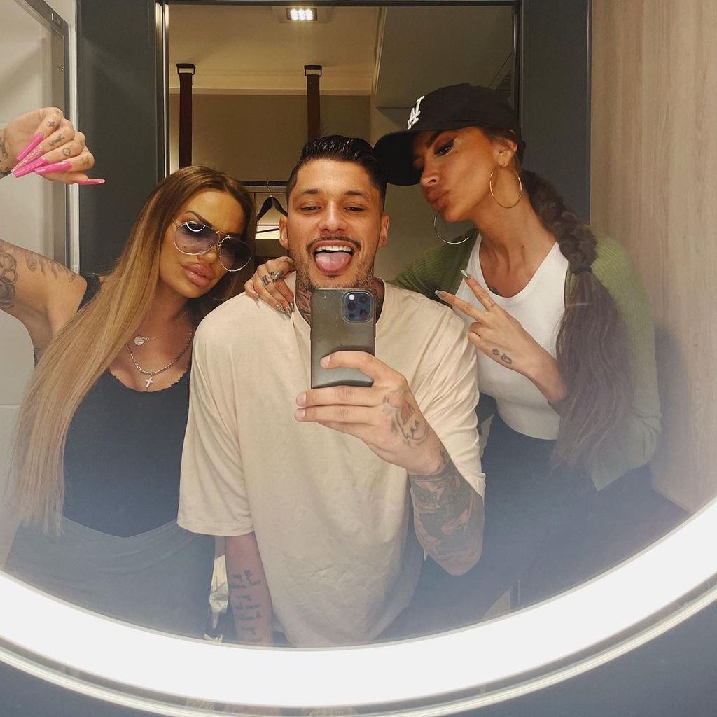 Gina-Lisa Lohfink, Yasin Mohamed und Christina Dimitriou