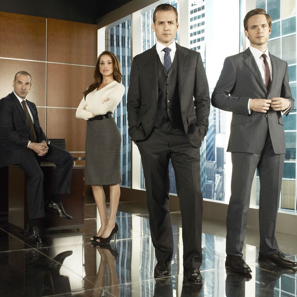 "Suits"-Cast: Gina Torres, Rick Hoffman, Meghan Markle, Gabriel Macht und Patrick J. Adams