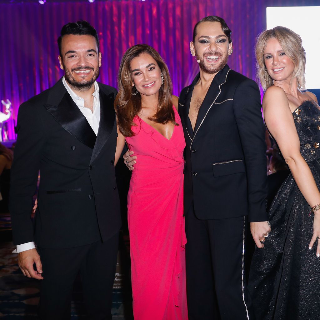 Giovanni und Jana Ina Zarrella mit Riccardo Simonetti und Monica Ivanca, Tribute to Bambi  2021