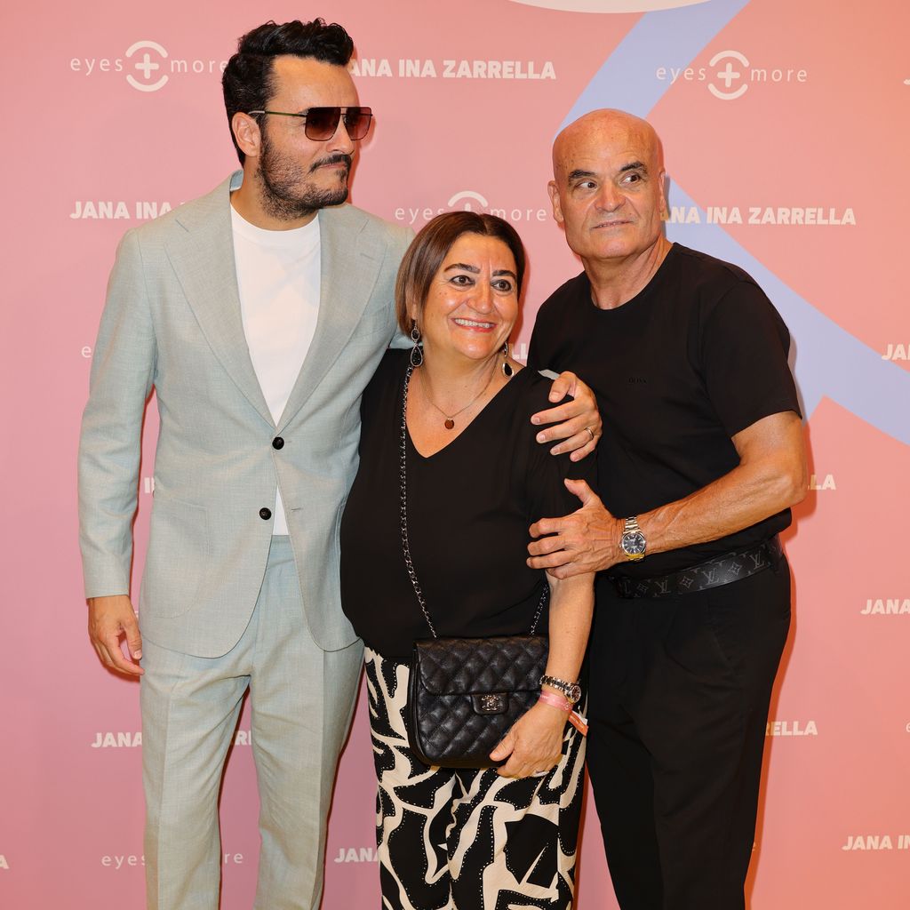 Giovanni Zarrella mit seinen Eltern Clementina Zarrella und Bruno Zarrella, August 2022