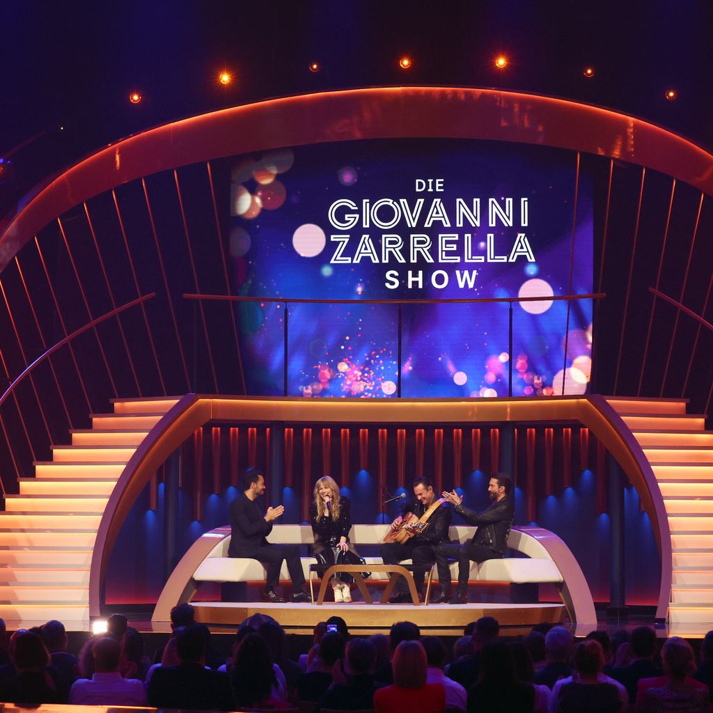 Giovanni Zarrella, Ilse DeLange, and Sascha Vollmer und Alec Völkel bei der Giovanni Zarrella Show