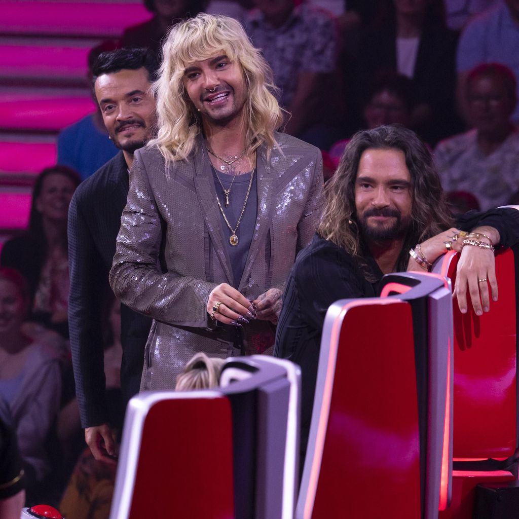 Giovanni Zarrella mit Bill und Tom Kaulitz bei "The Voice of Germany"