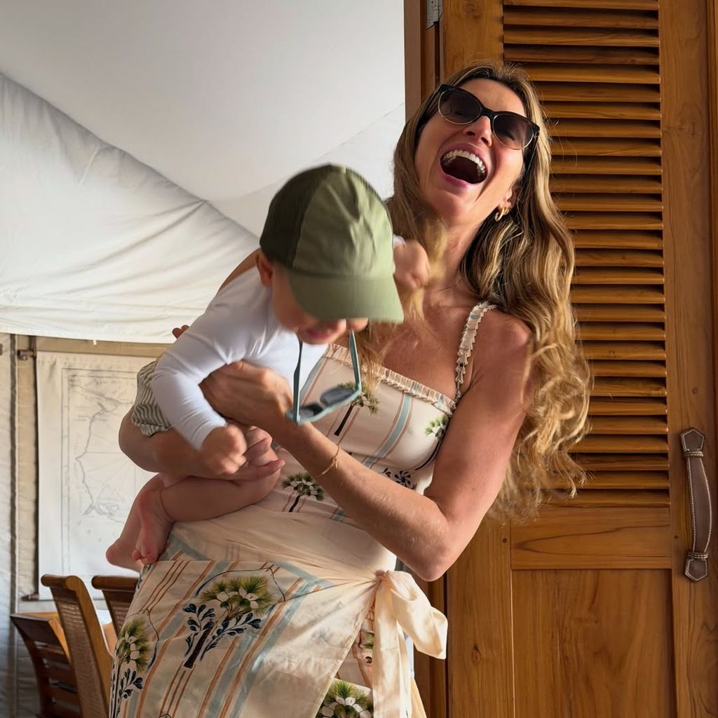 Gisele Bündchen mit ihrem Sohn