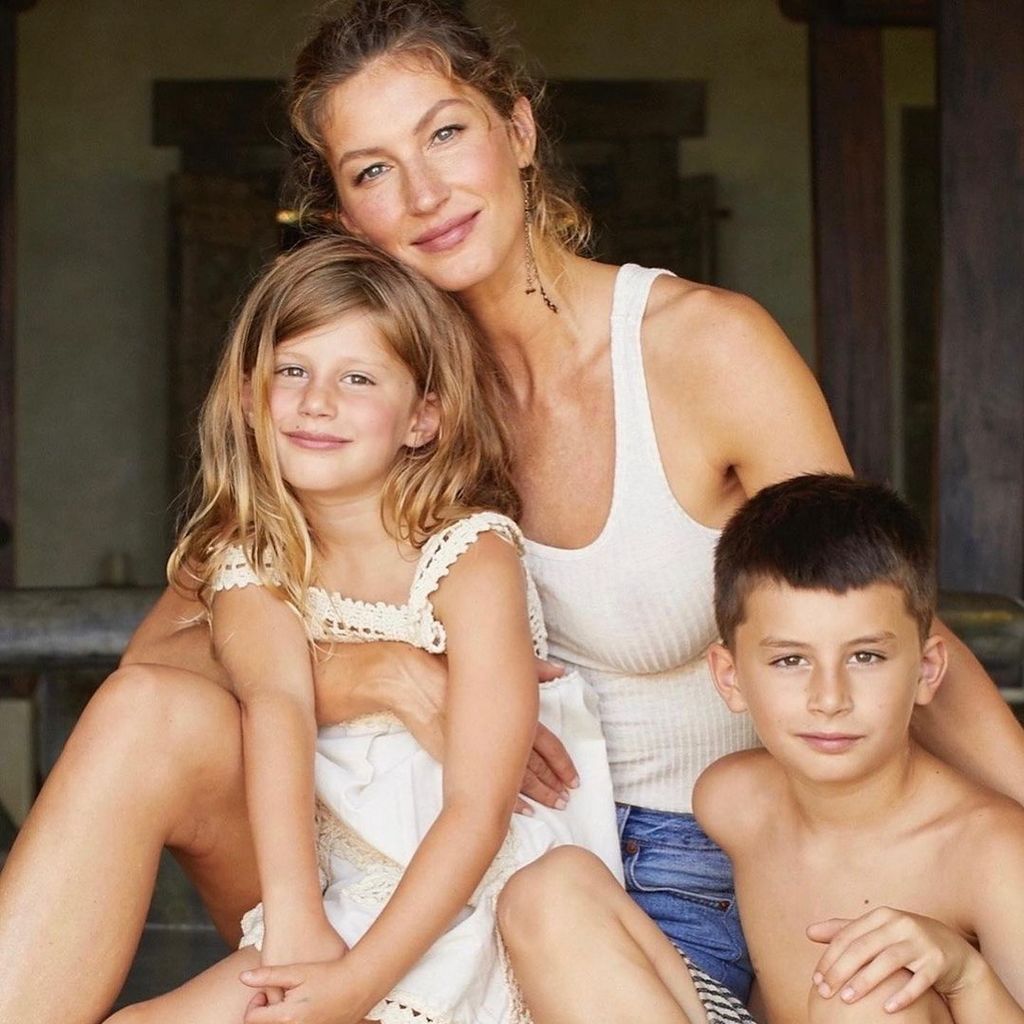 Gisele Bündchen mit ihren Kindern Vivian und Benjamin