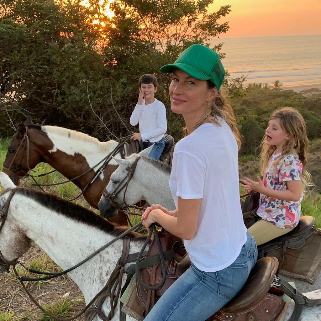 Gisele Bündchen und ihre Kinder Benjamin und Vivien