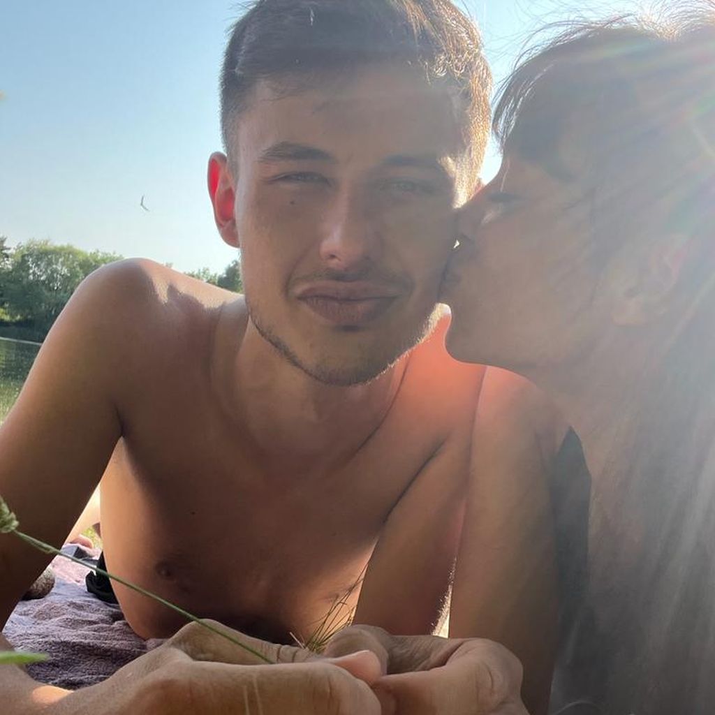 Gisele Oppermann mit ihrem Freund Wlady