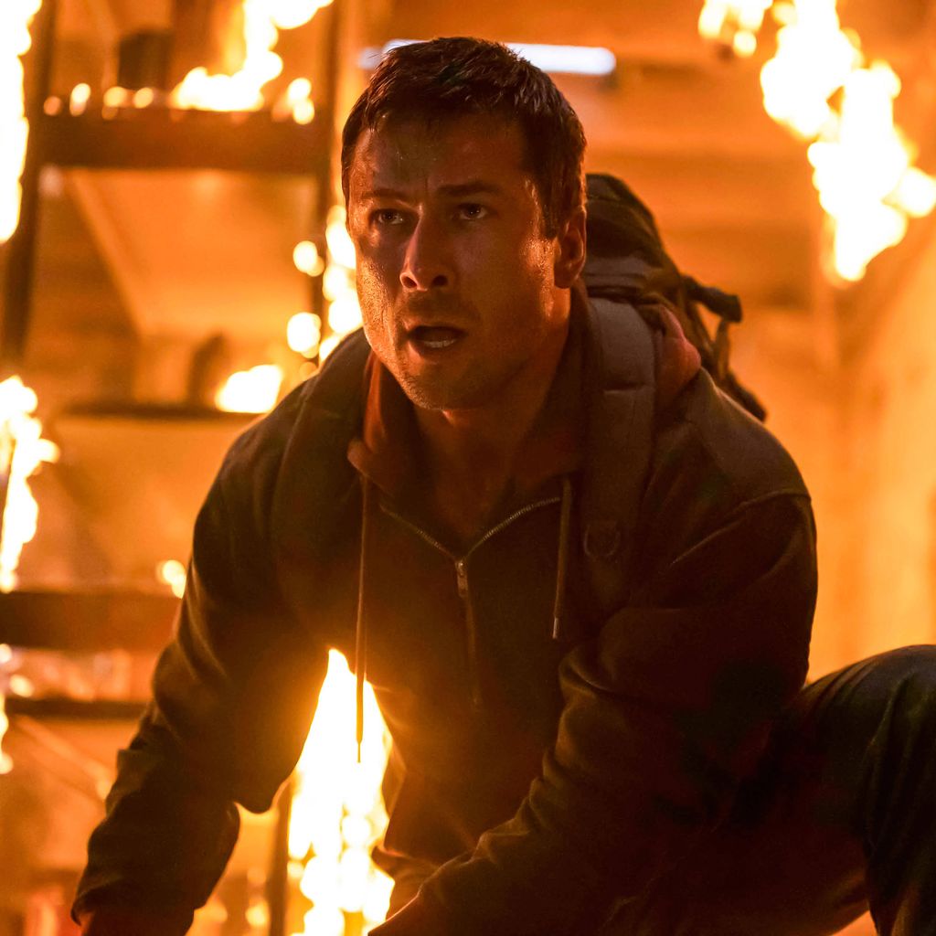 Glen Powell in "The Running Man"