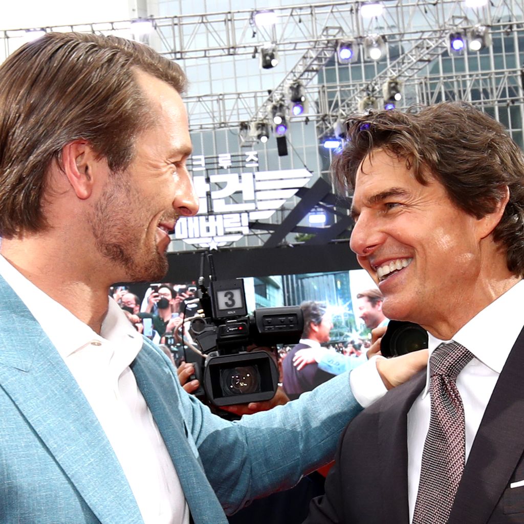 Glen Powell und Tom Cruise