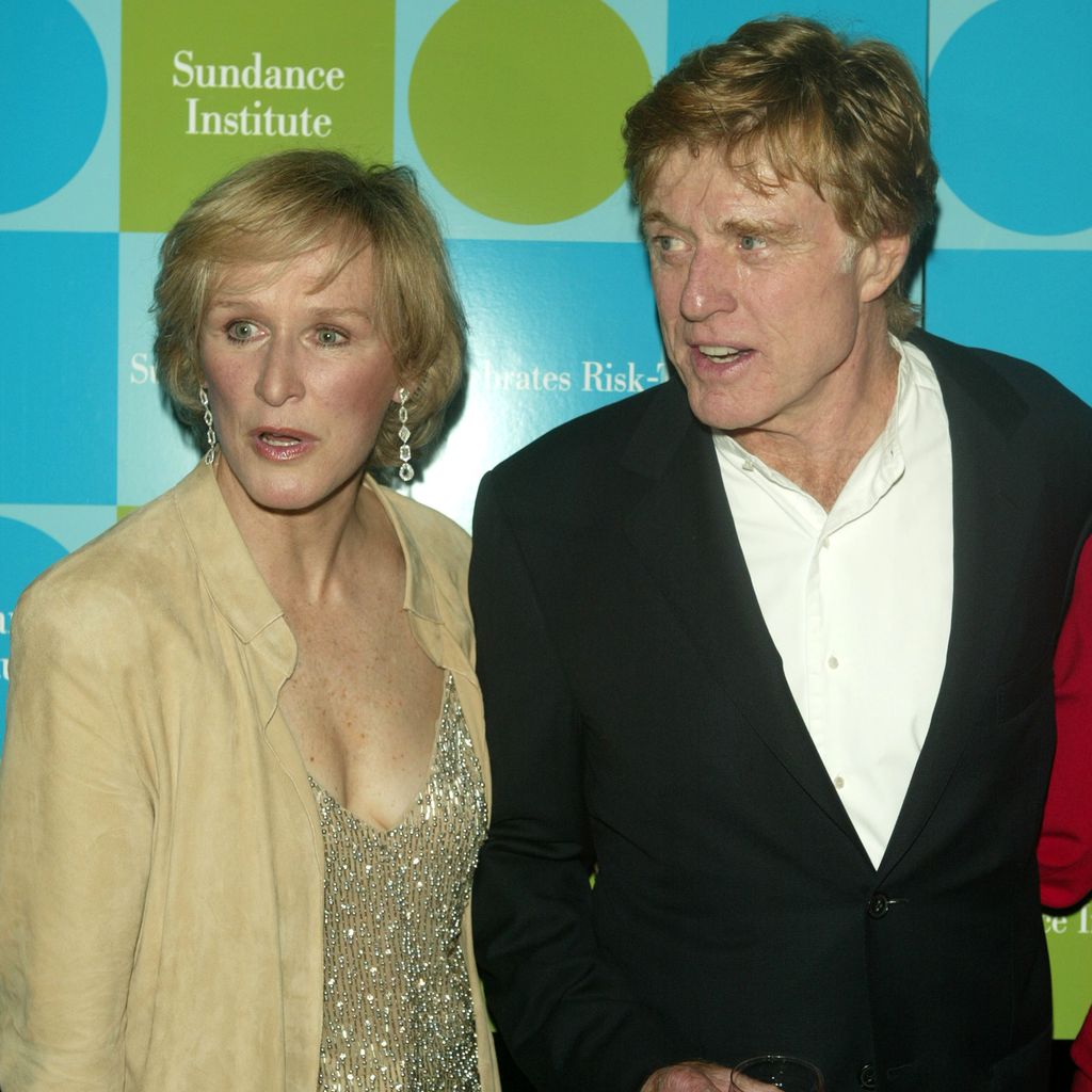 Glenn Close und Robert Redford, April 2004