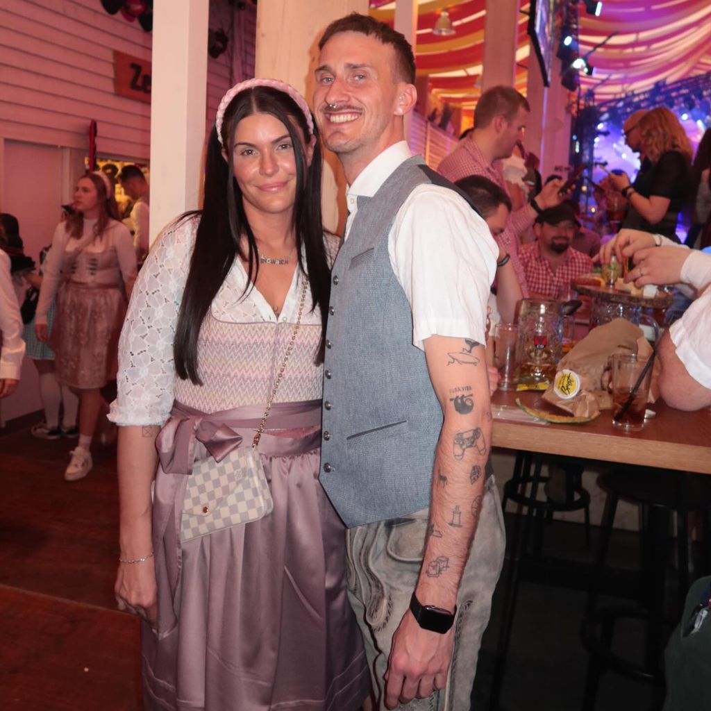Gloria Schwesinger und ihr Partner Micha, April 2026