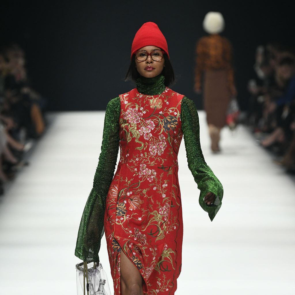 Lijana Kaggwa auf der Berliner Fashion Week bei der Show von Kilian Kerner, 2020