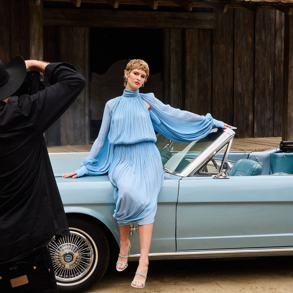 GNTM-Zoe beim Cover-Shooting der Harper's Bazaar, 2025