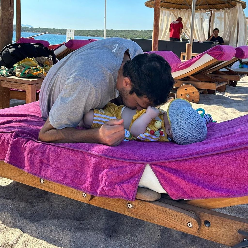 Goffredo Cerza mit seinem Sohn