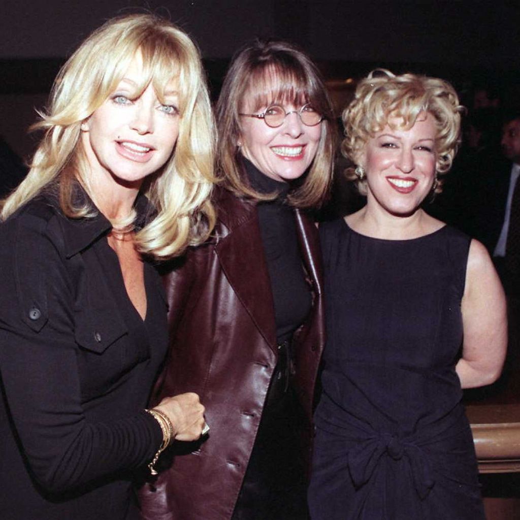 Goldie Hawn, Diane Keaton und Bette Midler bei der Premiere von "Club der Teufelinnen", 1996