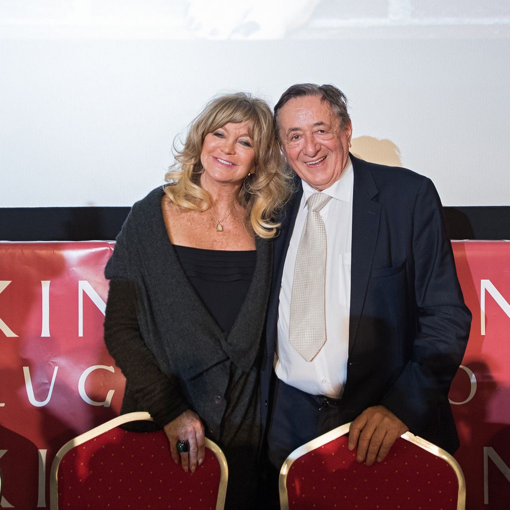 Goldie Hawn und Richard Lugner bei einer Pressekonferenz für den Wiener Opernball 2017