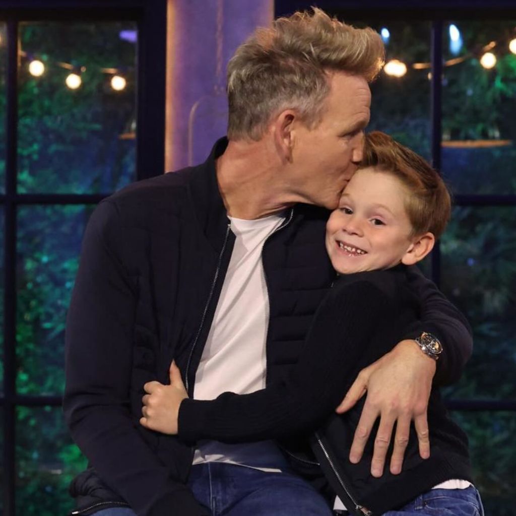 TV-Koch Gordon Ramsay mit seinem Sohn Oscar, Oktober 2025
