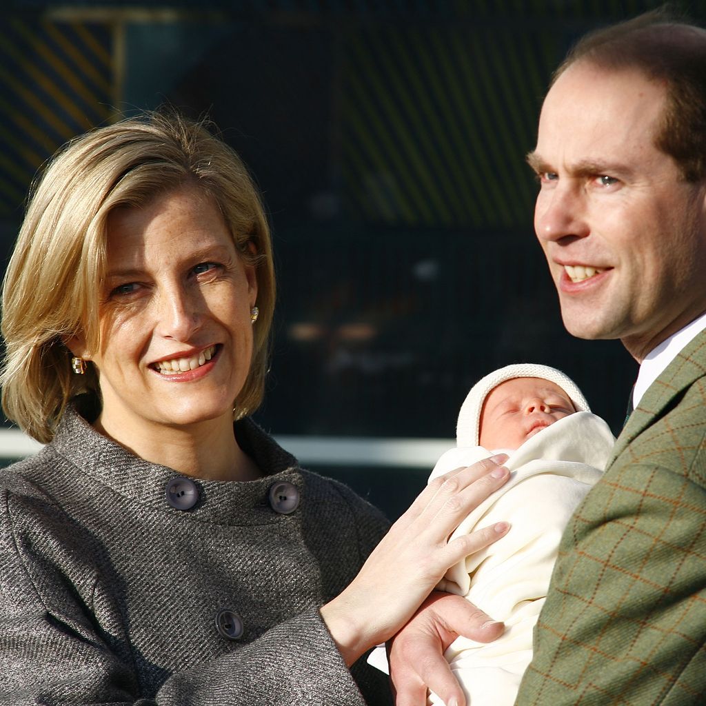 Gräfin Sophie und Prinz Edward bei der Geburt ihres zweiten Kindes 2007