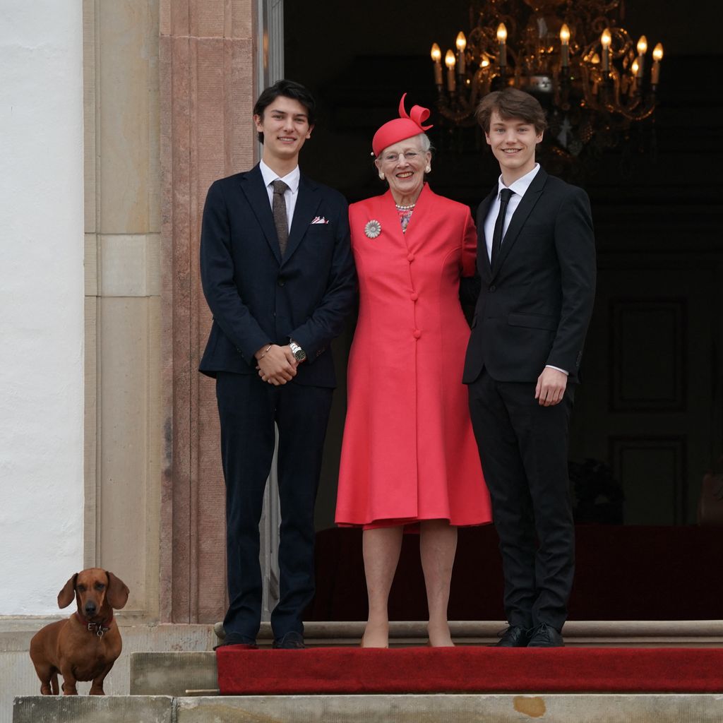 Graf Nikolai, Königin Margrethe und Graf Felix, Mai 2021